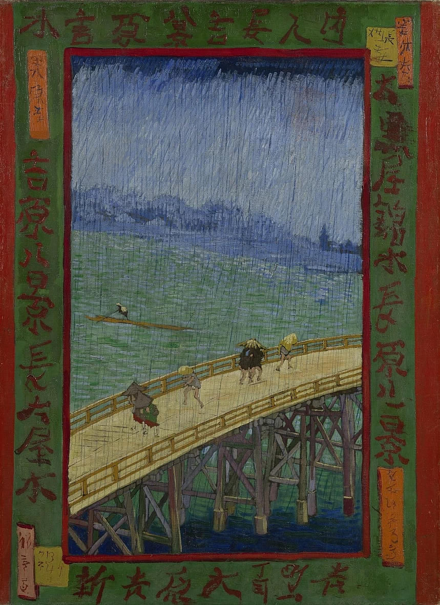 217-Vincent van Gogh-Ponte sotto la pioggia, 1887  